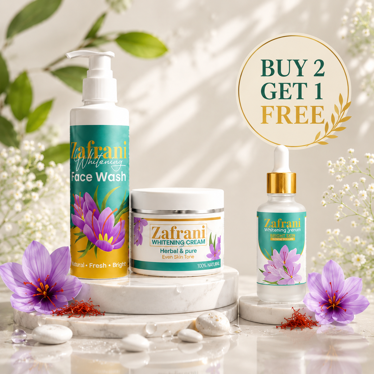 Zafrani Skincare Deal – Buy Face Wash & Whitening Cream