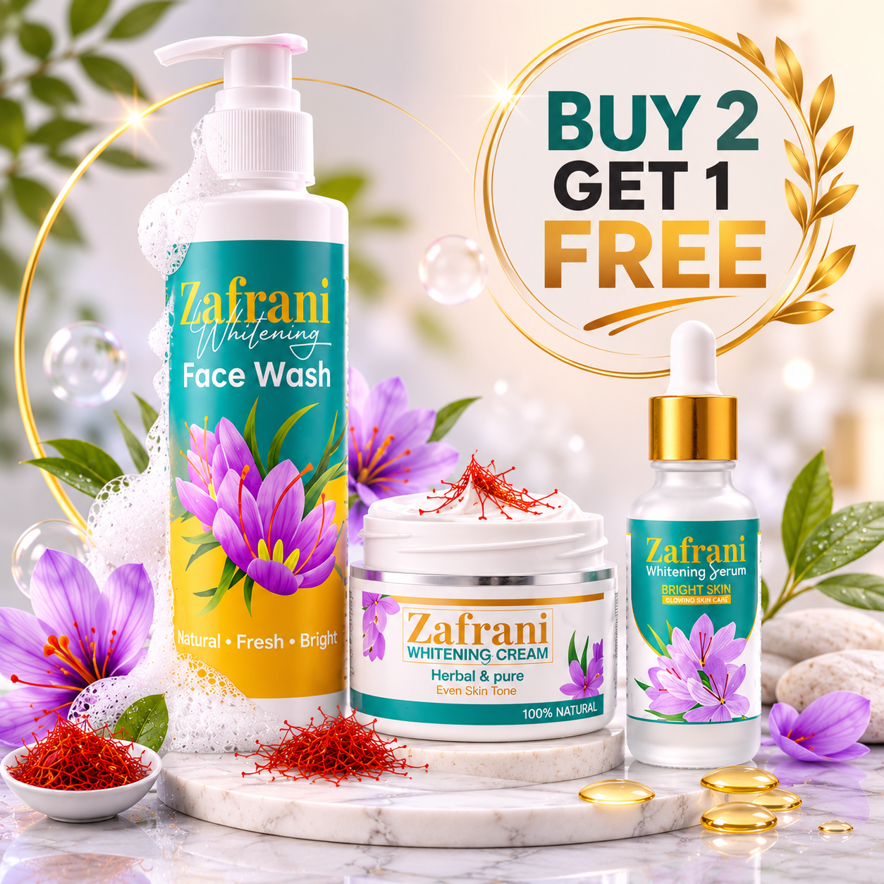 Zafrani Skincare Deal – Buy Face Wash & Whitening Cream