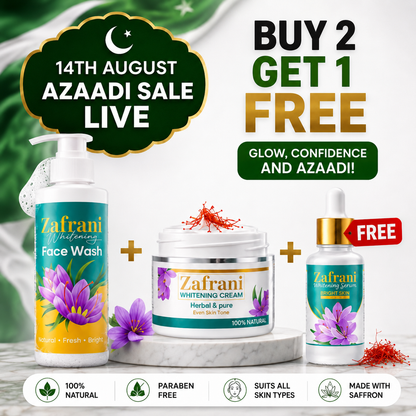 Zafrani Skincare Deal – Buy Face Wash & Whitening Cream - Azaadi Sale