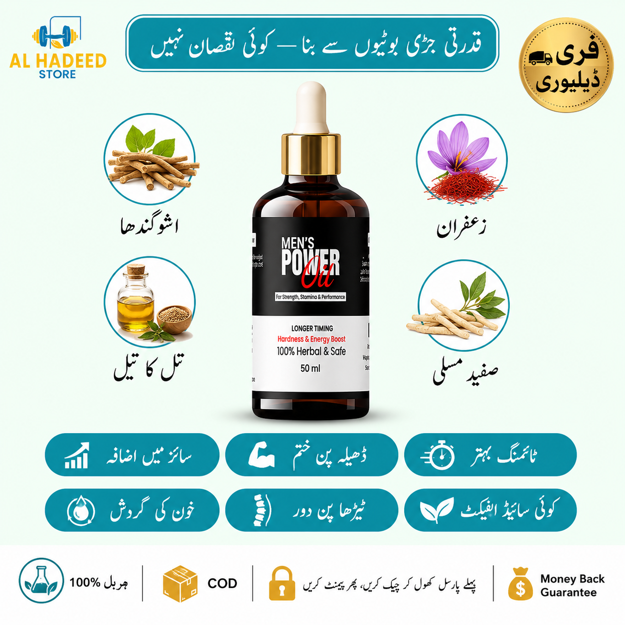 Men's Power Oil – Herbal Wellness Oil for Daily Confidence